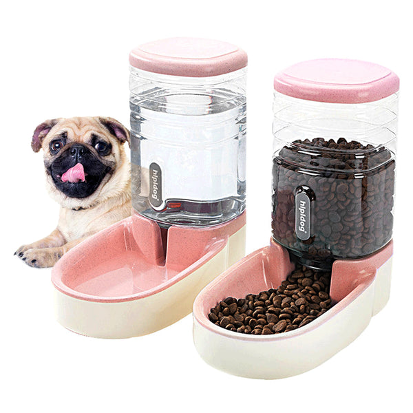 Pets Automatic Feeder set Pets gravity food feeder and water dispenser –  leyomiao